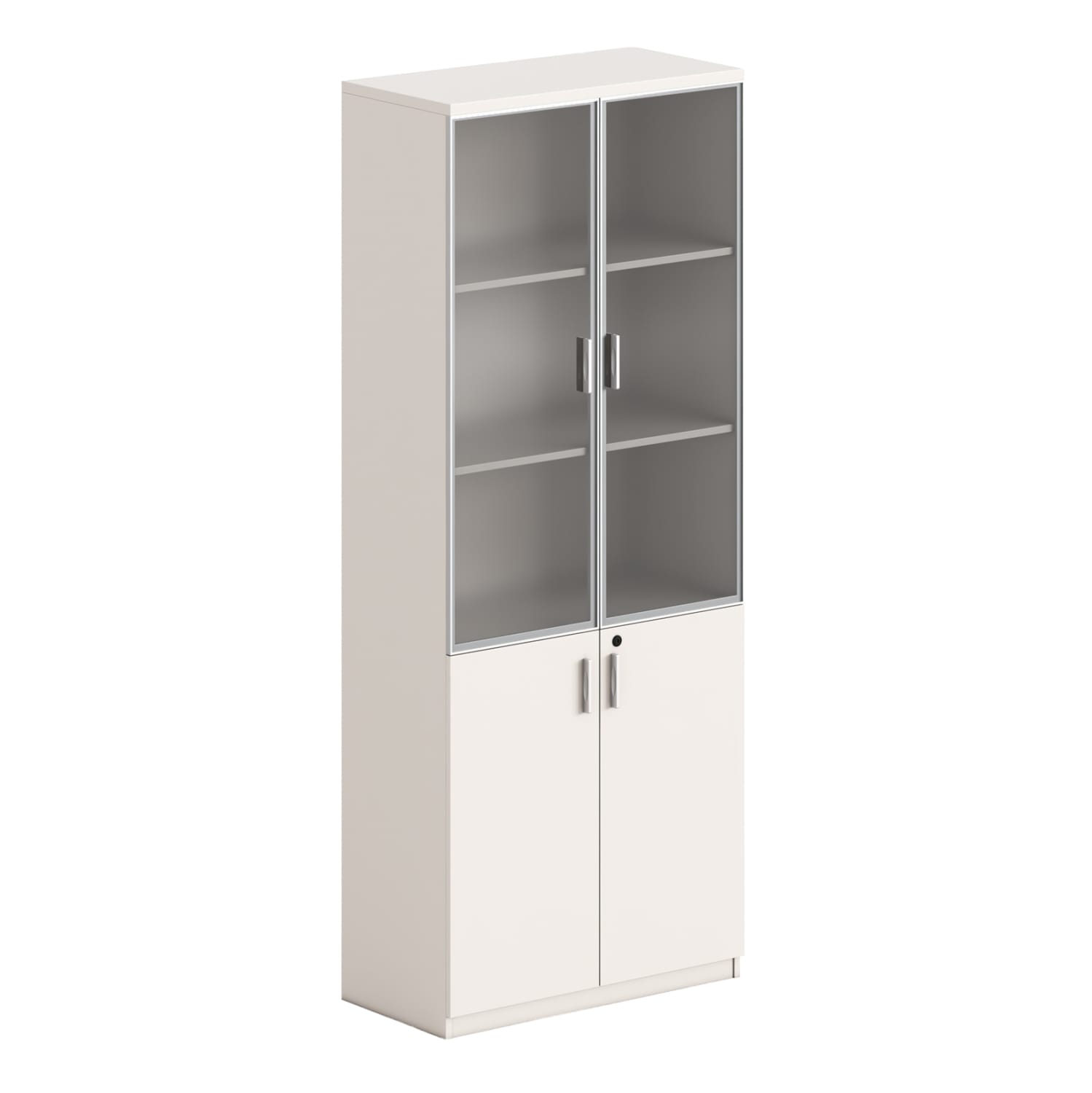 ΒΙΒΛΙΟΘΗΚΗ NEWLINE HM18281 ΜΕΛΑΜΙΝΗ ΕΚΡΟΥ & ΚΑΦΕ--ΓΥΑΛΙ 80x40x200Υεκ.