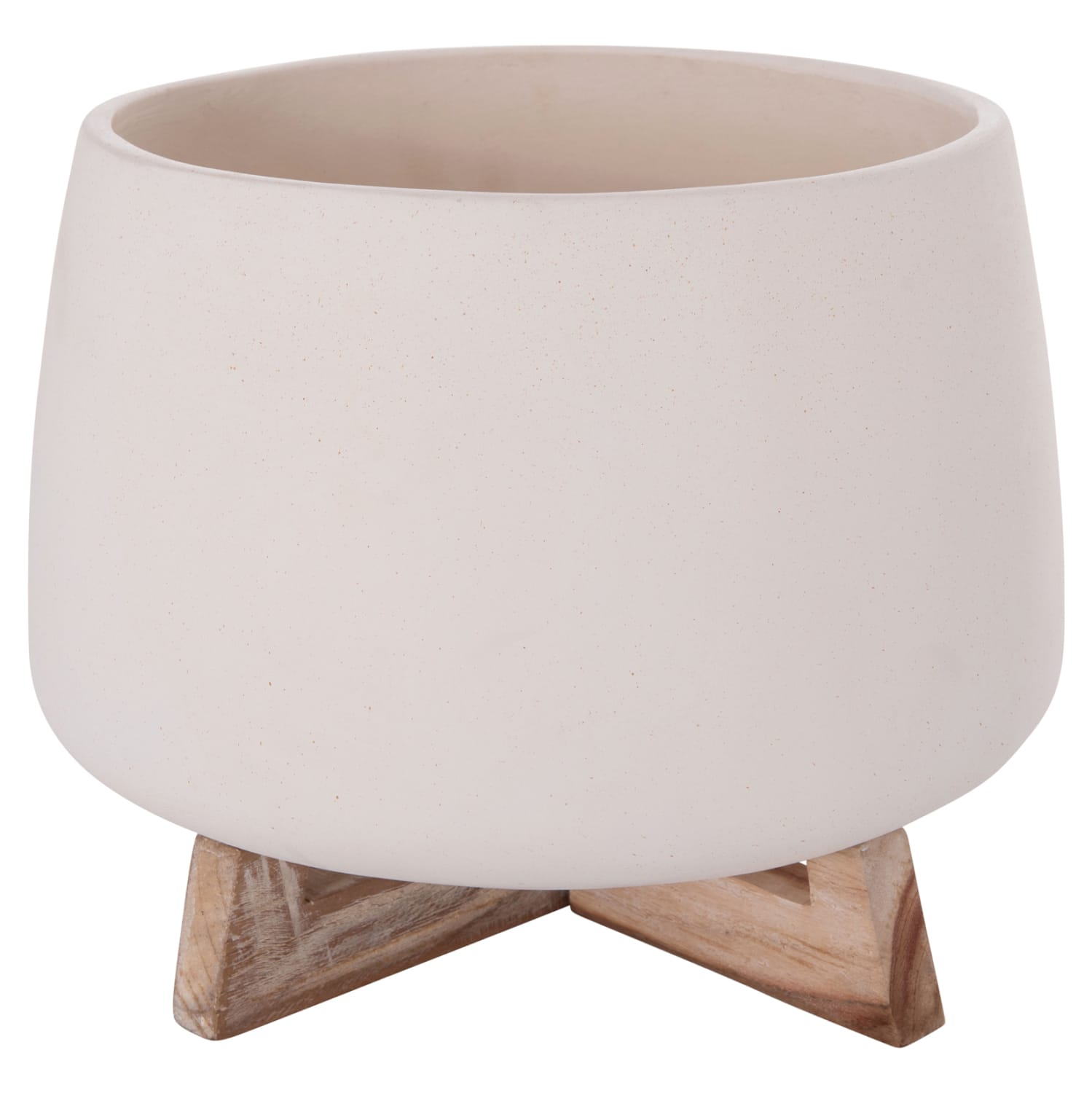 ΓΛΑΣΤΡΑ ΕΣ.ΧΩΡΟΥ FRELLO HM4674.02L ΛΕΥΚΟ FIBER CEMENT--TEAK ΒΑΣΗ 29x29x23,5Υεκ.