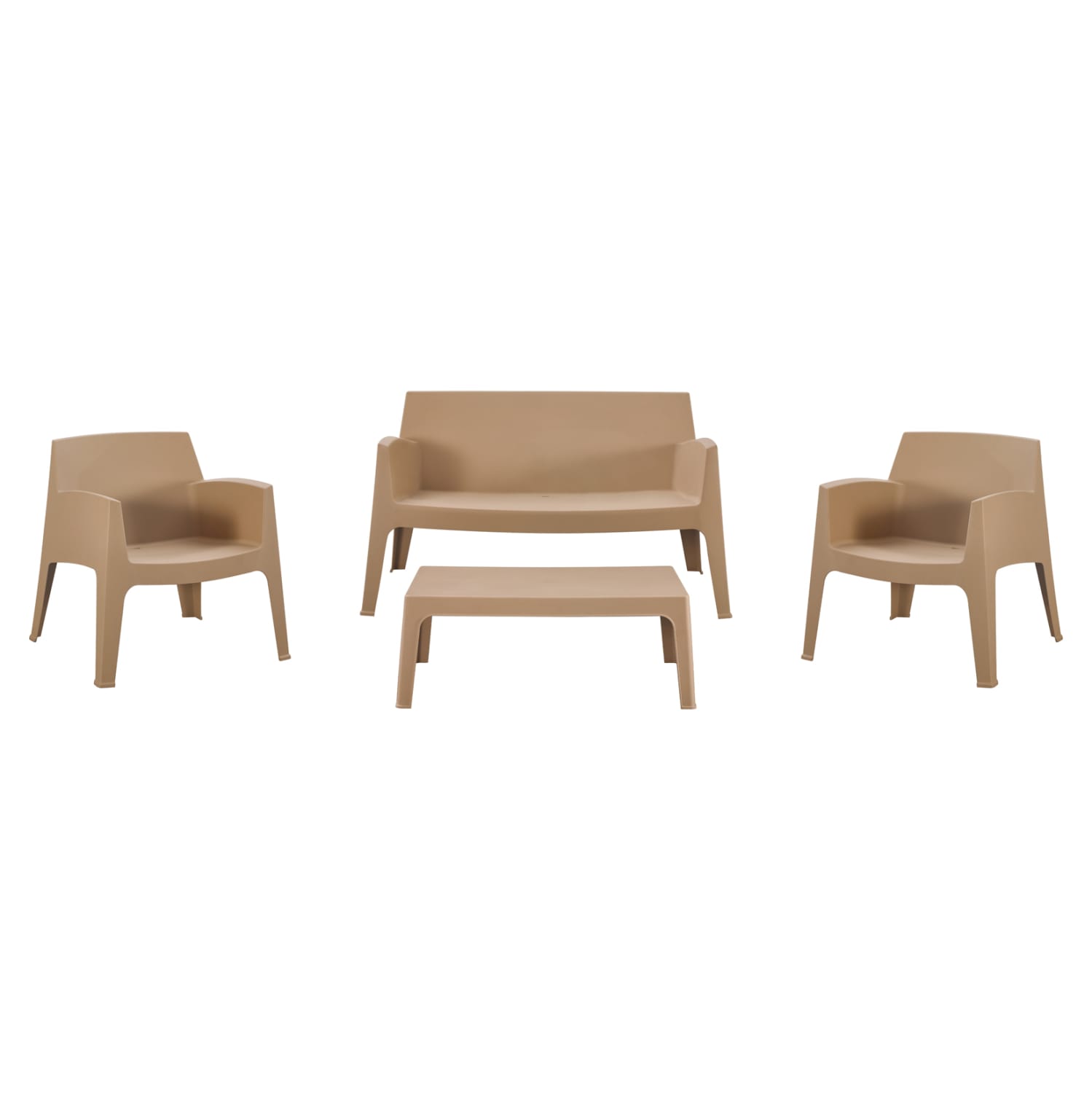 ΣΕΤ LOUNGE 4ΤΜΧ SLEEK HM21275.03 ΚΑΠΟΥΤΣΙΝΟ ΠΟΛΥΠΡΟΠΥΛΕΝΙΟ
