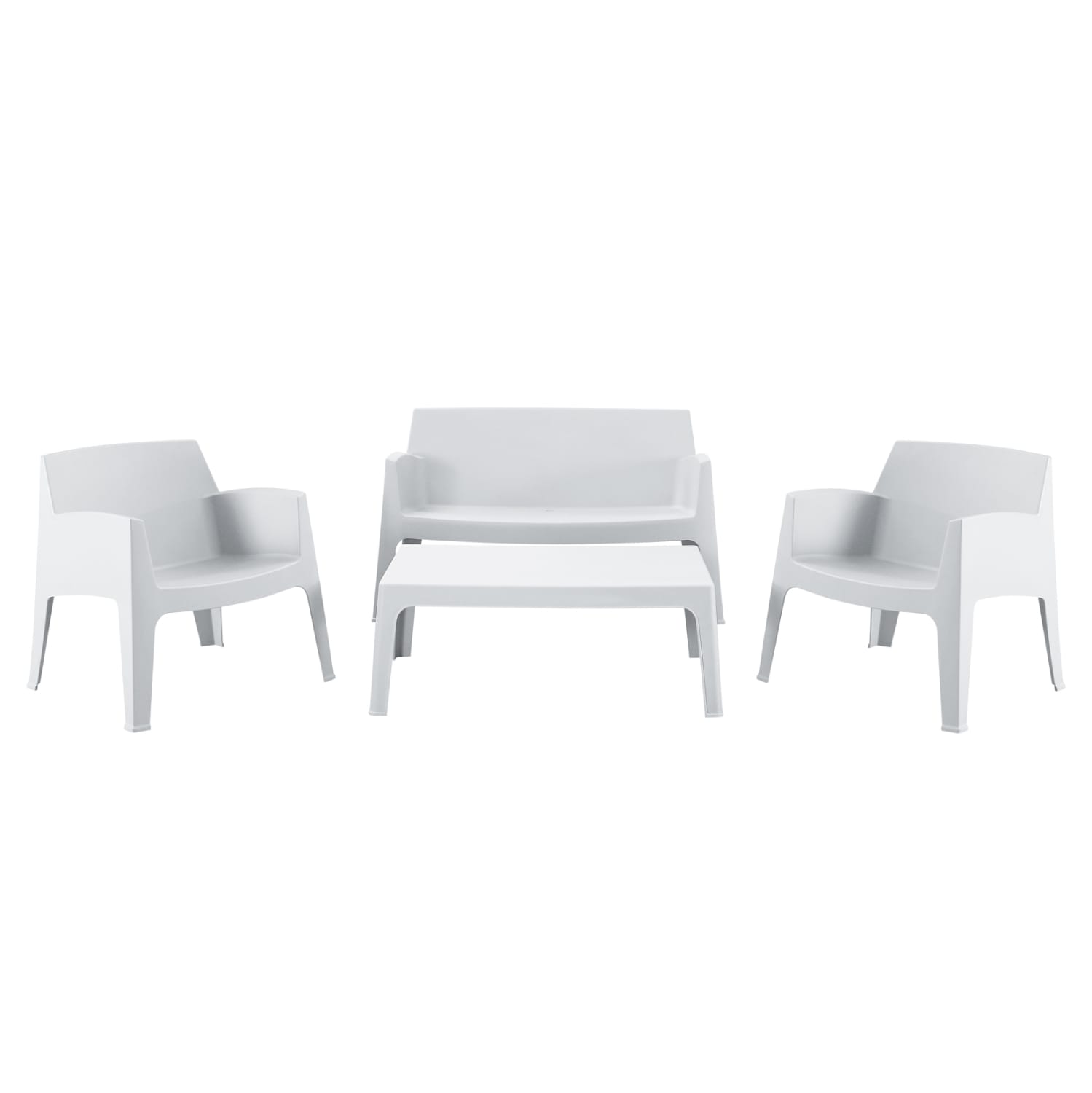 ΣΕΤ ΣΑΛΟΝΙ ΕΞ.ΧΩΡΟΥ 4ΤΜΧ SLEEK HM21268.01 ΛΕΥΚΟ ΠΟΛΥΠΡΟΠΥΛΕΝΙΟ