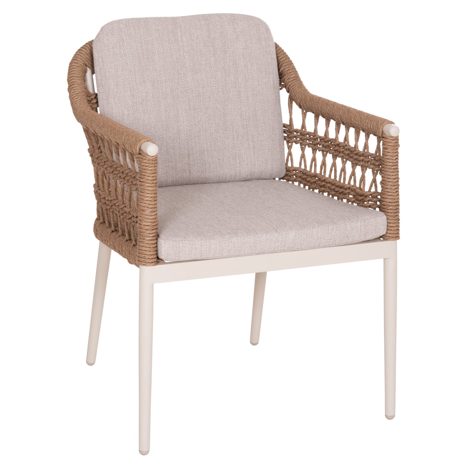 ΠΟΛΥΘΡΟΝΑ BOXER HM6556.02 ΑΛΟΥΜΙΝΙΟ & OLEFIN ΜΠΕΖ-TWIST WICKER 58x60x80Yεκ