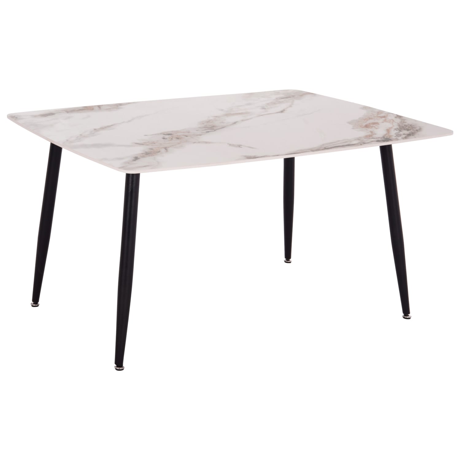 ΤΡΑΠΕΖΙ RAVEN HM18149.04 ΚΕΡΑΜΙΚΟ TOP ΜΕ ΟΨΗ ΛΕΥΚΟ/ΚΑΦΕ ΜΑΡΜΑΡΟ 140x80x74Υεκ.